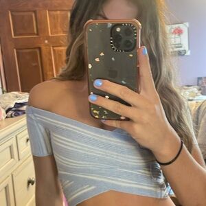 Aerie crisscross top